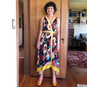 Maeve Anthropologie Botanical Floral Dress Sz 0